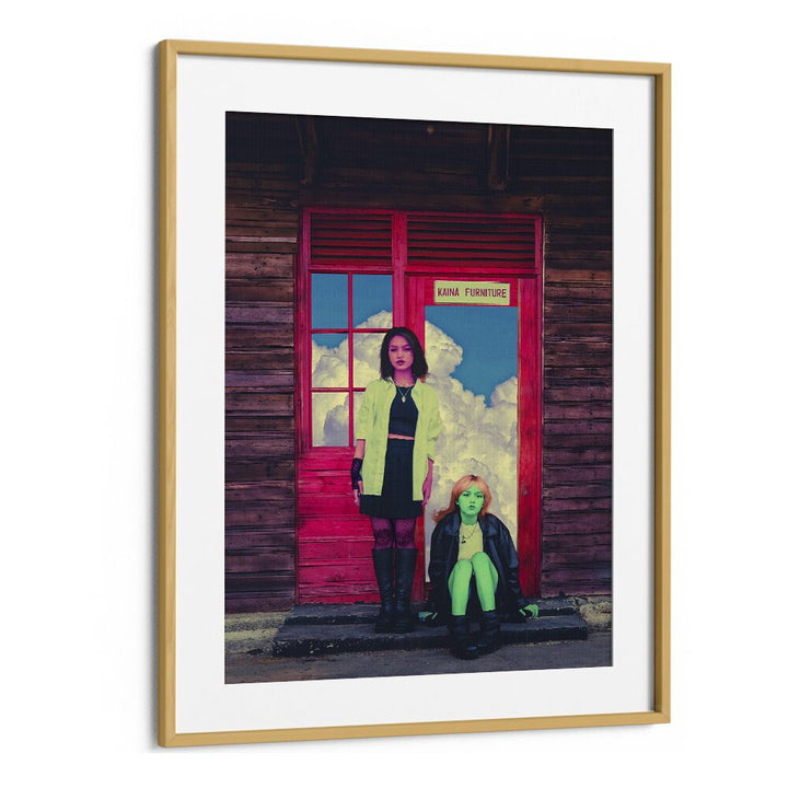 Vibrant PINK AND GREEN, SURREAL ART PRINTS by Cosmo Zach, perfect for transforming any space into a creative realm.
