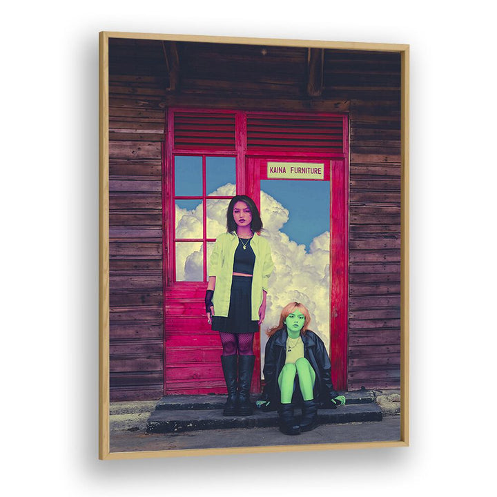 PINK AND GREEN, SURREAL ART PRINTS by Cosmo Zach, showcasing vibrant colors and imaginative themes in surrealism.