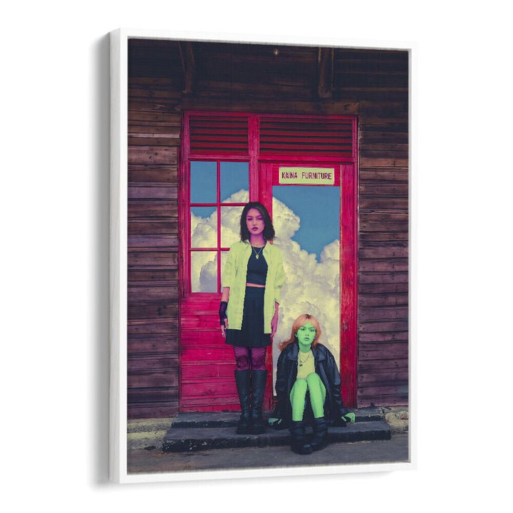 Vibrant PINK AND GREEN, SURREAL ART PRINTS by Cosmo Zach, enhancing imagination in any space with surreal creativity.