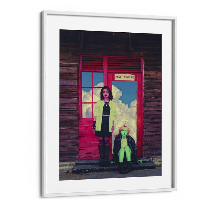 Stunning PINK AND GREEN, SURREAL ART PRINTS by Cosmo Zach, enhancing creativity and imagination in any space.