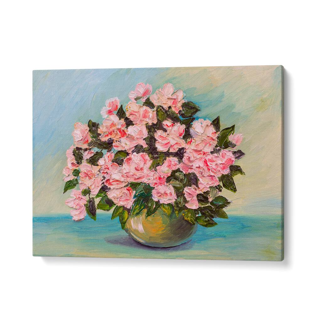 Vibrant PINK BLOSSOM, VINTAGE EUROPEAN PAINTINGS showcasing floral elegance, perfect for enriching any space.