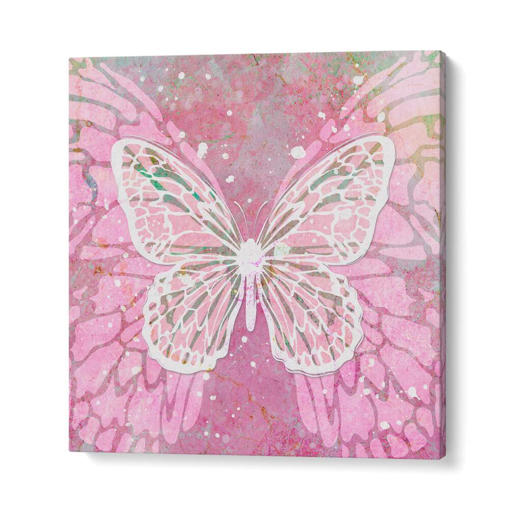 Stunning PINK BUTTERFLY, FASHION POSTERS by Martina, perfect for transforming your space with elegance and creativity.