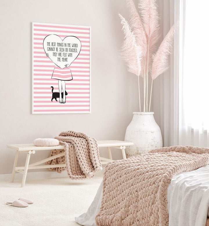 Transform your space with PINK HEART, FASHION POSTERS by Martina, blending elegance and modern style beautifully.