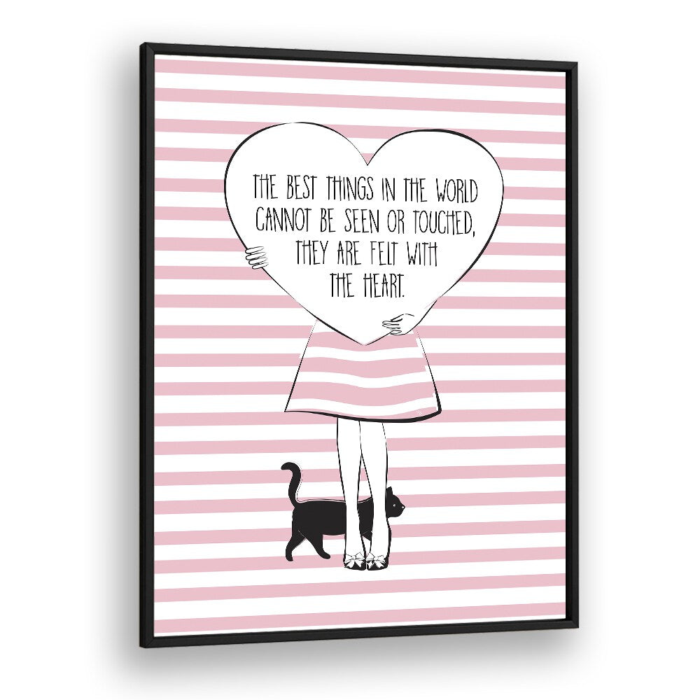 Stylish PINK HEART, FASHION POSTERS by Martina, blending elegance and modernity for your living space decor.