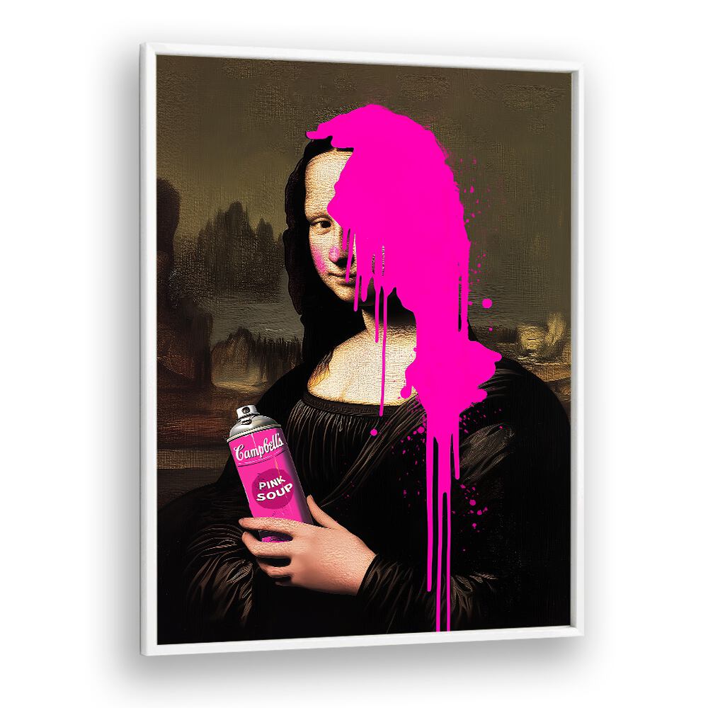 Vibrant PINK SOUP, POP ART PAINTINGS transform any space with bold colors and playful designs, perfect for decorators.