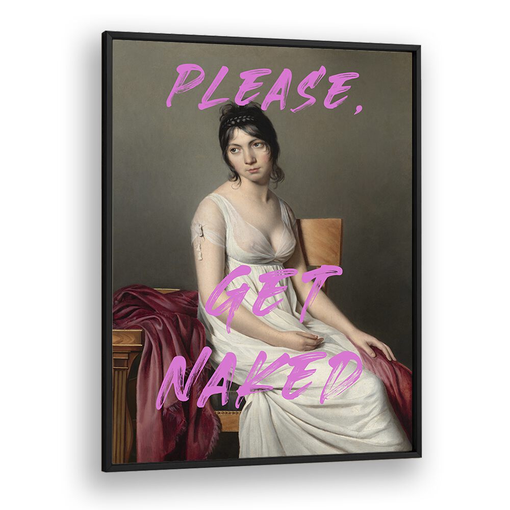 Transform your space with the PLEASE GET NAKED, ALTERED ART PRINTS featuring bold self-expression by The Art Concept.