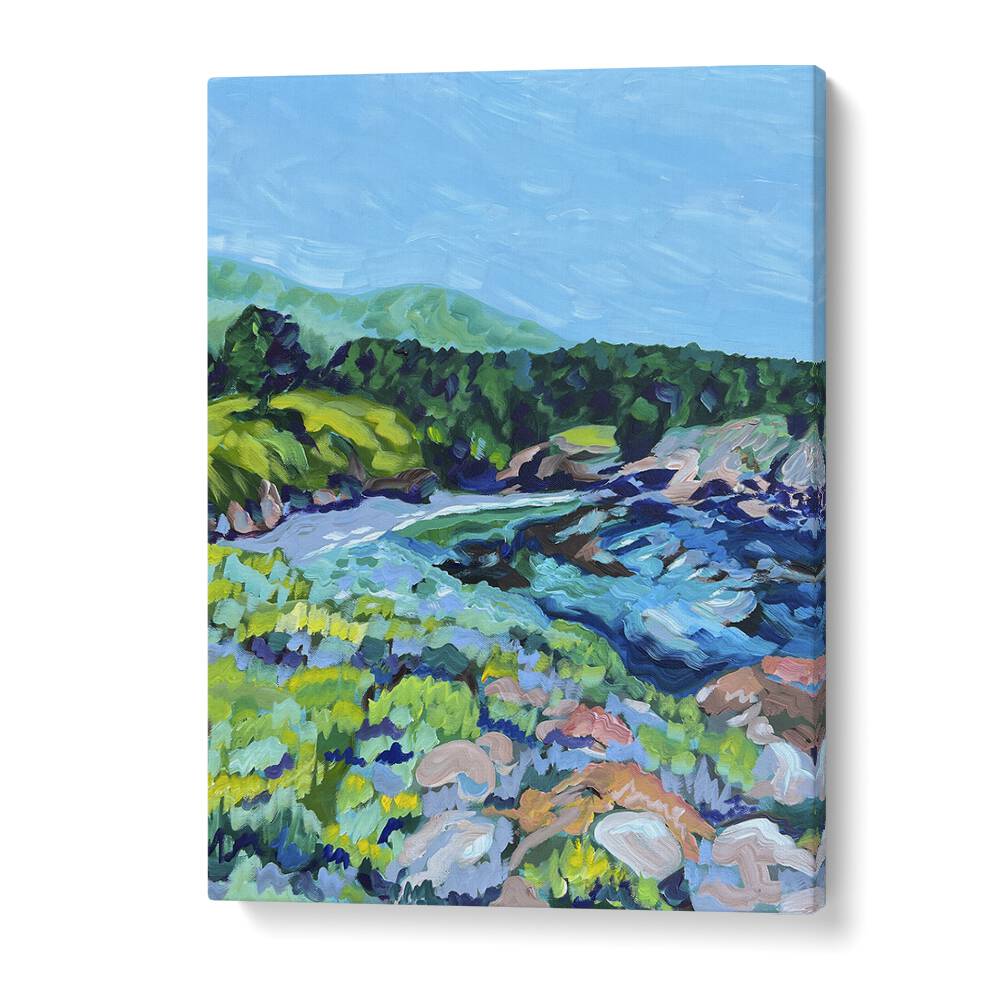 Vibrant Point Lobos landscape paintings by Key and Sea Creative, showcasing California's stunning coastal beauty.
