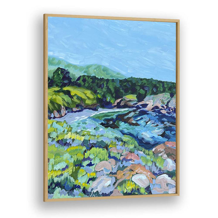 Vibrant Point Lobos landscape paintings by Key and Sea Creative capture California's coastal beauty.