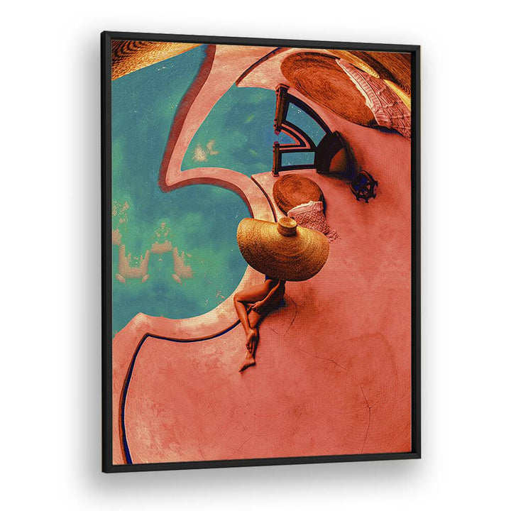 Relax by the vibrant pool with POOLSIDE I, SURREAL ART PRINTS by Cosmo Zach, perfect for enhancing your space.