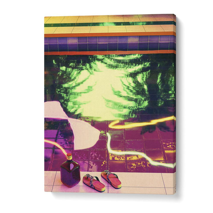 Vibrant Poolside II, Surreal Art Prints by Cosmo Zach, adds a captivating touch to any space with surreal charm.