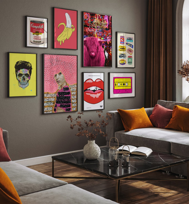 Transform your space with a vibrant POP ART GALLERY WALL, featuring dynamic GALLERY WALLS & SETS for a stunning display.