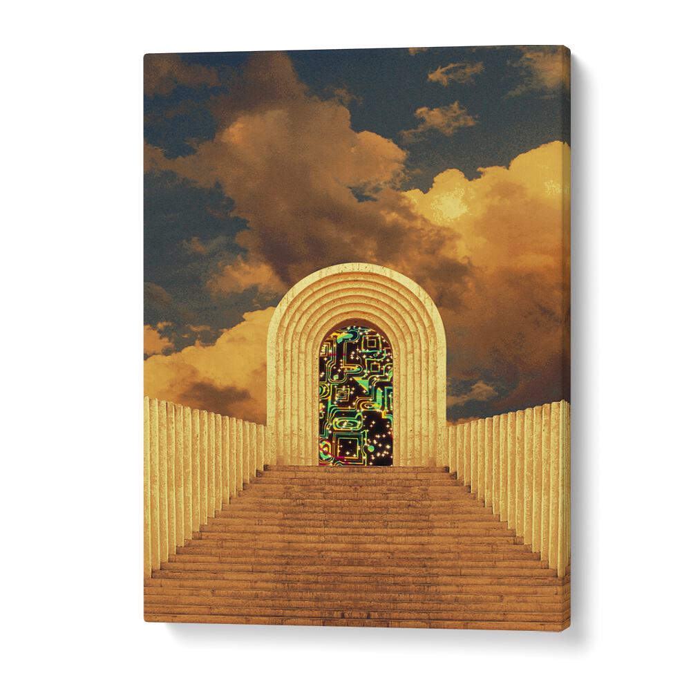 Transform your space with "Portal," stunning surreal art prints by Cosmo Zach, showcasing creativity and imagination.