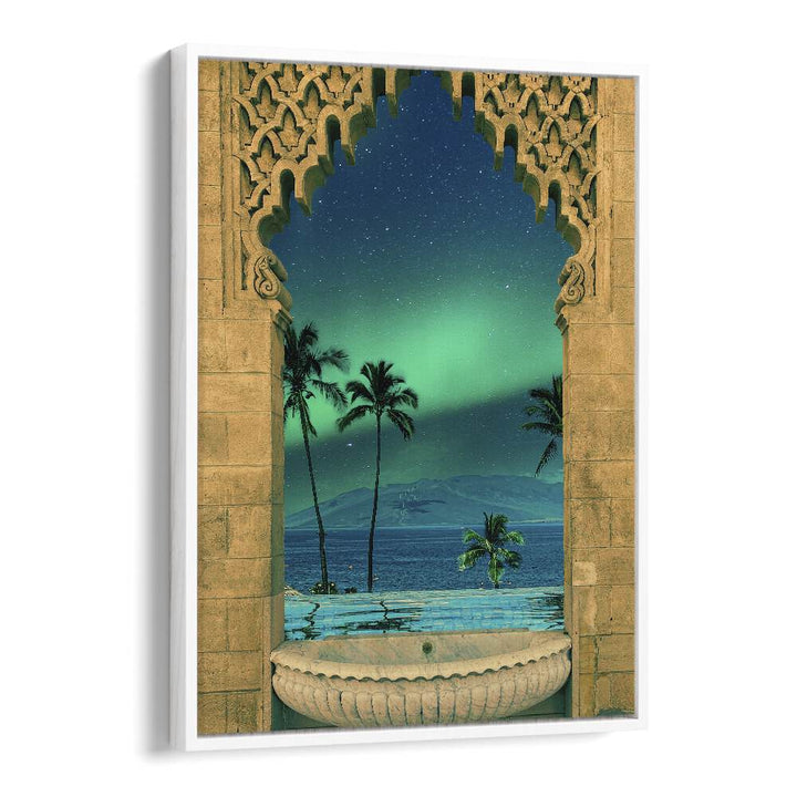 Transform your space with PORTAL IN TO THE NIGHT, SURREAL ART PRINTS by Cosmo Zach, featuring a dreamy nightscape.