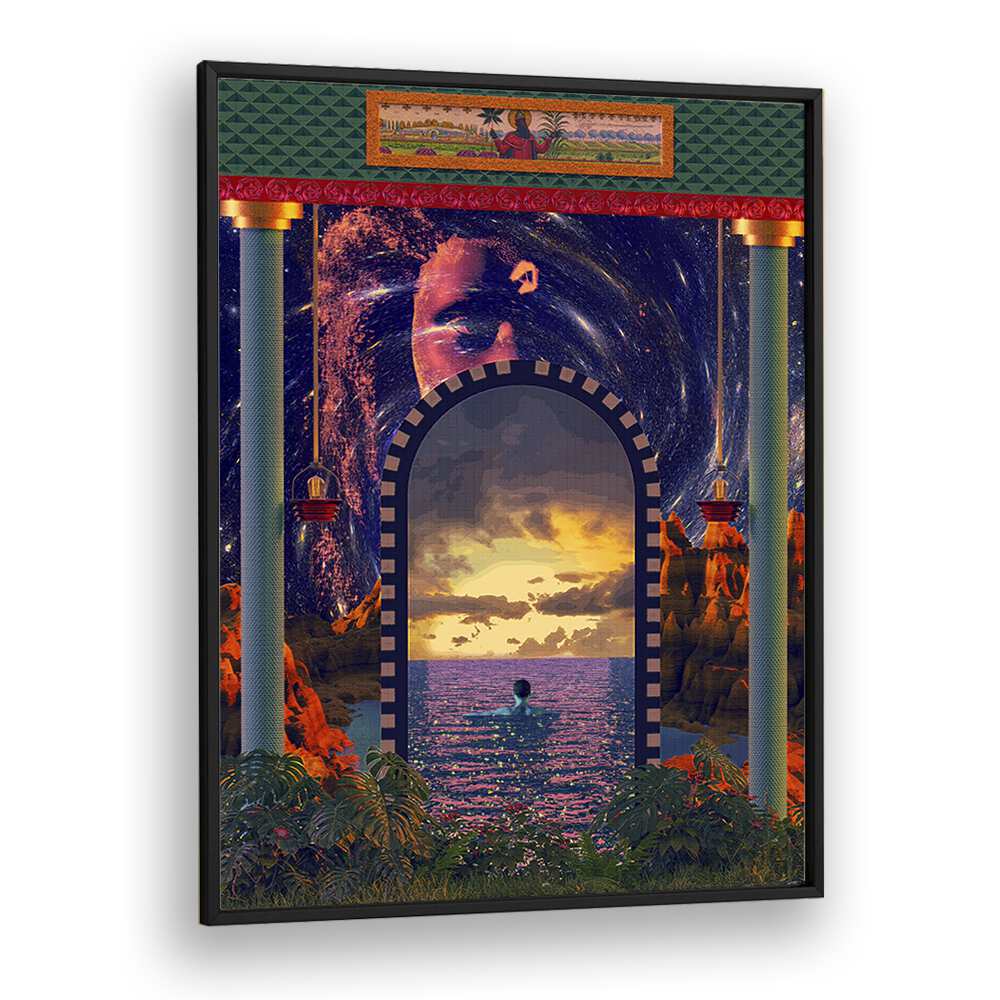 Explore the captivating PORTAL TO AN OCEAN II, SURREAL ART PRINTS by Cosmo Zach, enhancing your space with elegance.