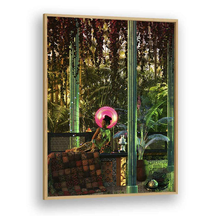 Surreal art prints featuring a princess in a lush forest, capturing dreamlike beauty by Cosmo Zach.