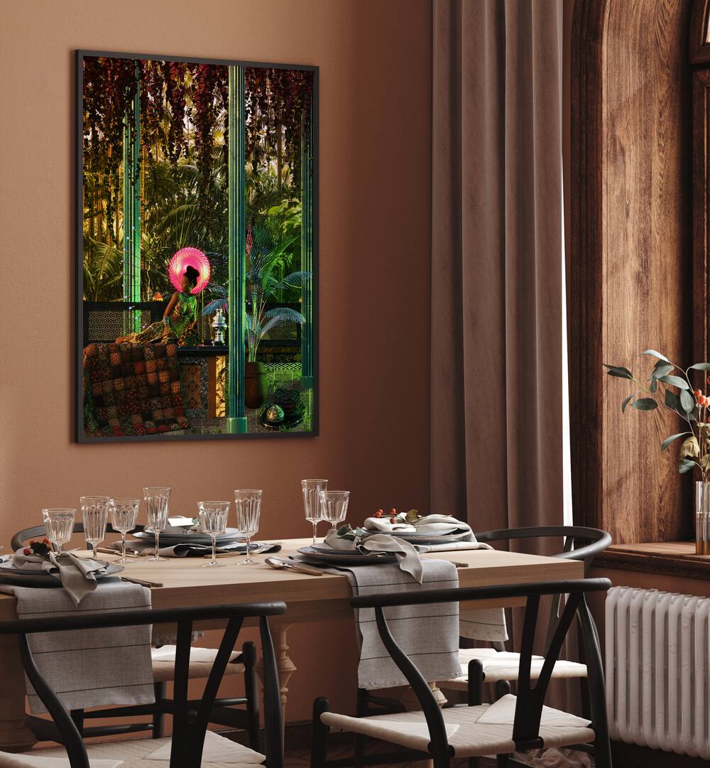 Surreal art print "PRINCESS IN A FOREST" by Cosmo Zach brings enchanting dreamscapes to your space.