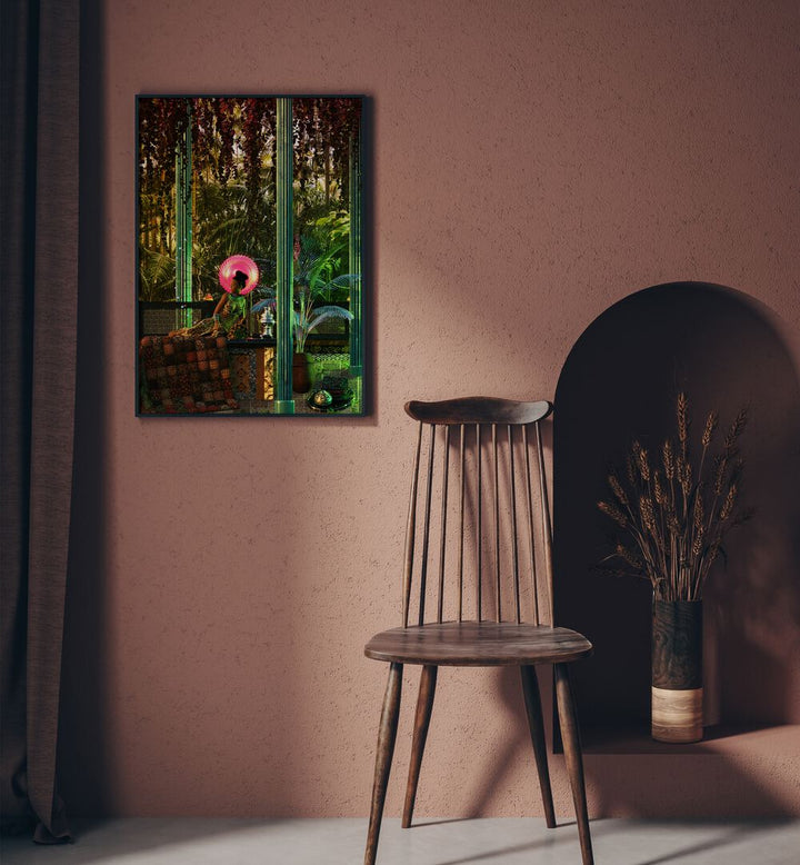 Surreal art prints featuring a princess in a forest, capturing enchanting dreamlike beauty by Cosmo Zach.