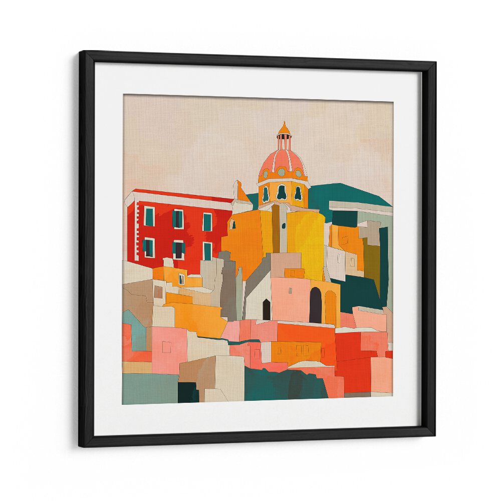 Bright and colorful PROCIDA ITALY KOPIE, LANDSCAPE PAINTINGS by Ana Rut Bre, perfect for enhancing your space.