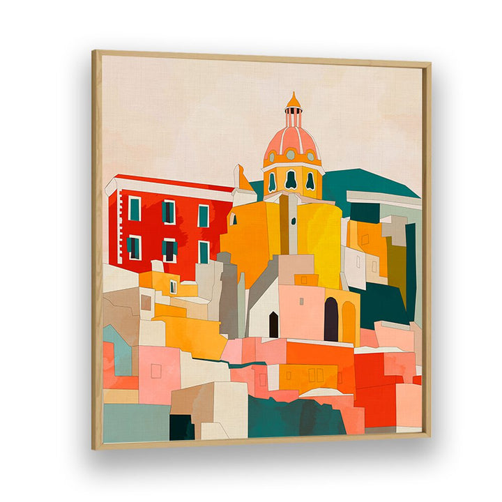 Vibrant PROCIDA ITALY KOPIE landscape paintings by Ana Rut Bre, perfect for transforming your space with Italian beauty.