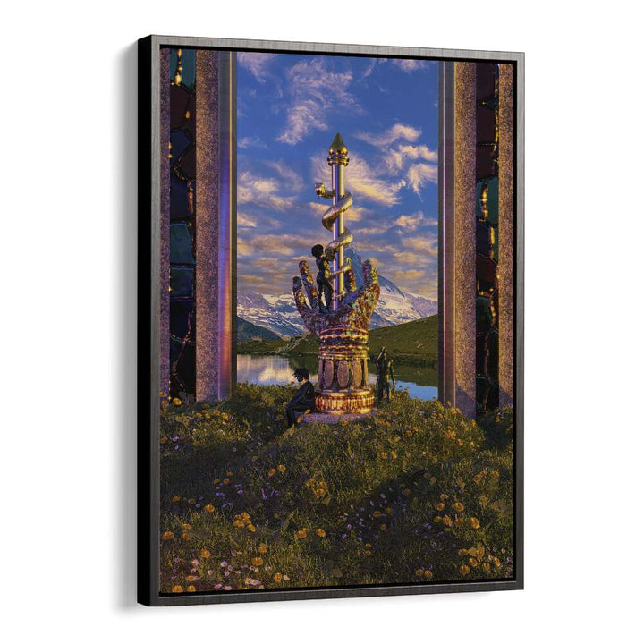 Stunning PROTECTION II, SURREAL ART PRINTS by Cosmo Zach, showcasing surreal landscapes and imaginative elements.