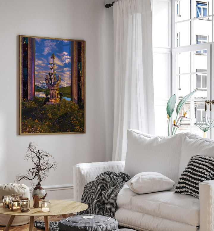 Experience the allure of PROTECTION II, SURREAL ART PRINTS by Cosmo Zach, a captivating piece for your space.