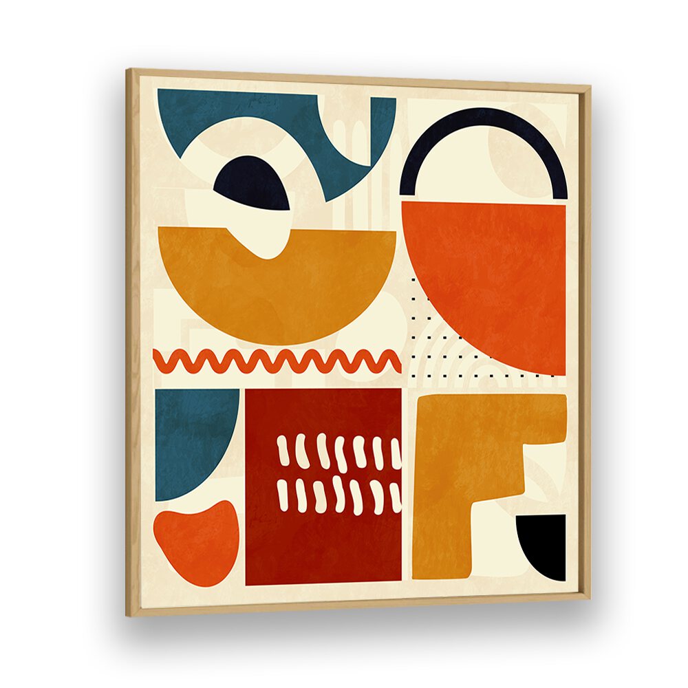 Discover QUADRATE BUNT I, ABSTRACT PAINTINGS by Ana Rut Bre, a vibrant piece to elevate your living space.