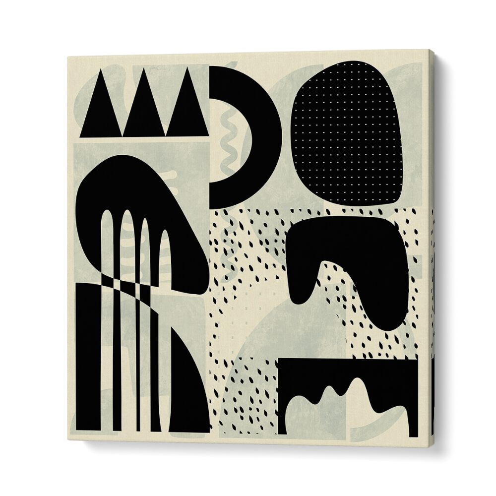 Stylish QUADRATE SW KOPIE III, ABSTRACT PAINTINGS by Ana Rut Bre, perfect for modern art enthusiasts.