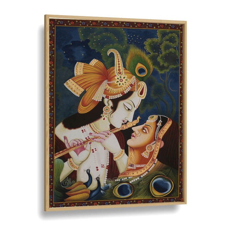 Radiate love with the RADHA KRISHNA PAINTING, a stunning piece of INDIAN ART PAINTINGS for your home decor.