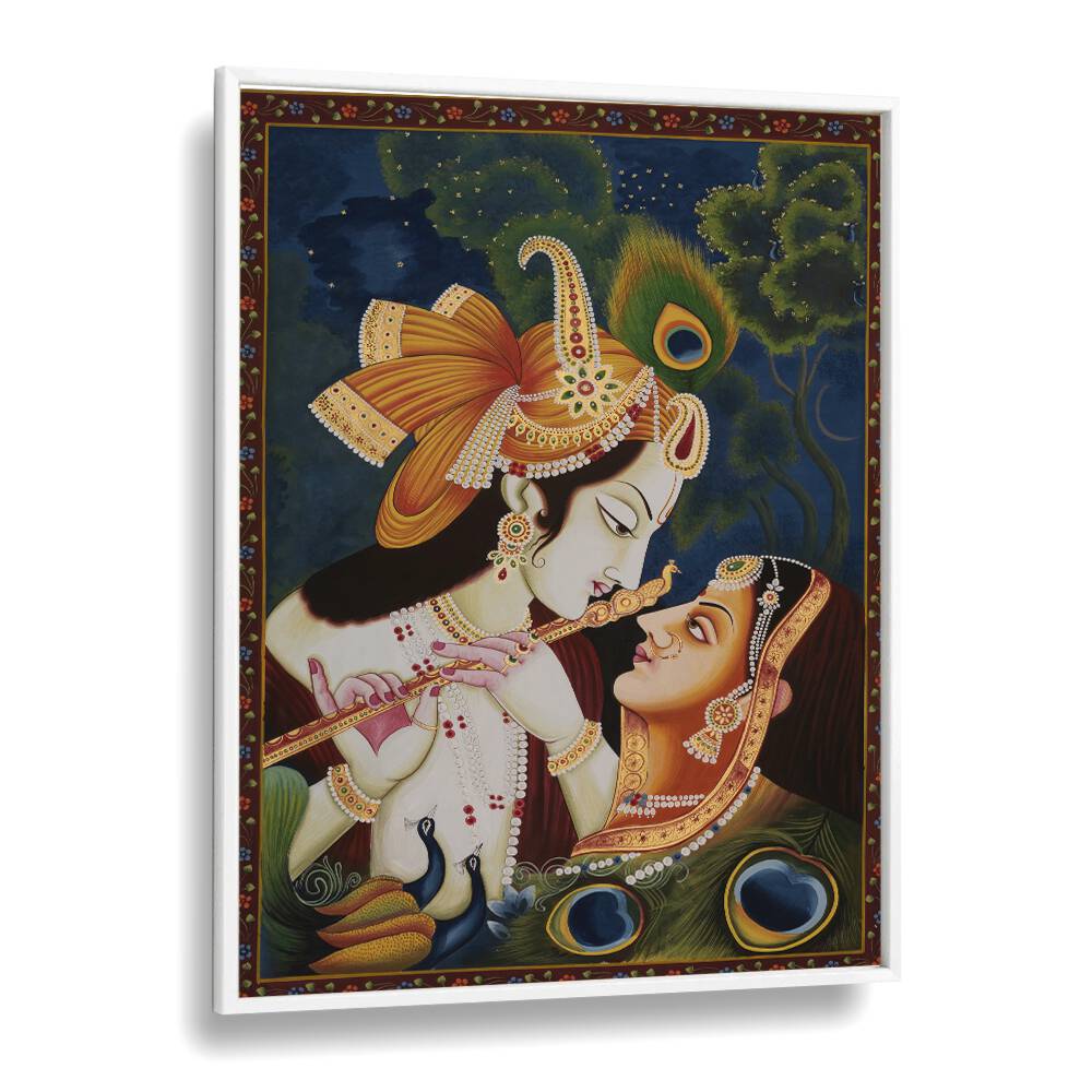 Stunning RADHA KRISHNA PAINTING, a captivating piece of INDIAN ART PAINTINGS, perfect for your home decor.