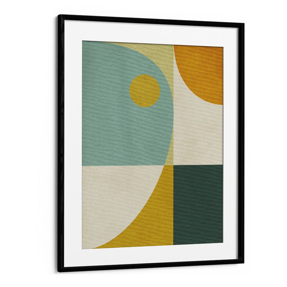 Colorful RAINBOW PLUS SHAPES, GEOMETRIC ART PRINTS framed artwork enhancing modern decor by Ana Rut Bre.