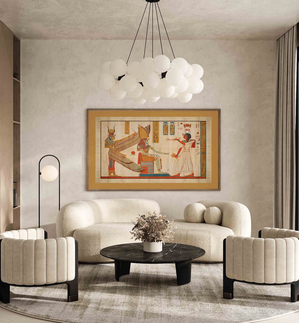 Elegant RAMESSES IV (1153-1147 BC) Egyptian Art Paintings enhance any space with ancient Egyptian charm.