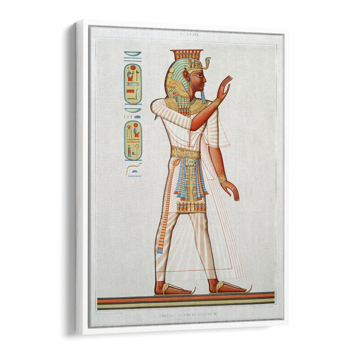 Ramses III from Histoire de l'Art Égyptien (1878), a striking Egyptian art painting perfect for your decor.