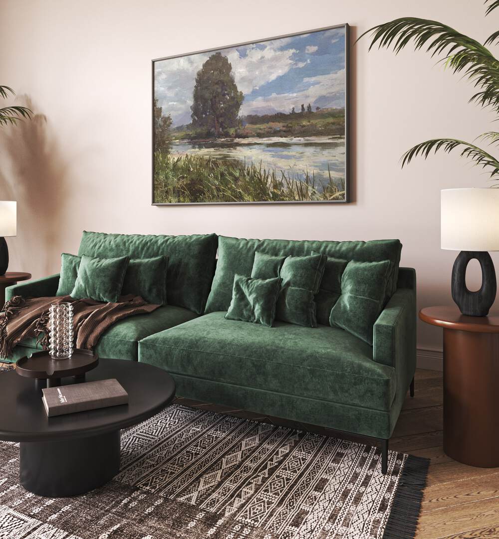 Transform your home with RIVER EXE, LANDSCAPE PAINTINGS showcasing serene riverside beauty and tranquility.