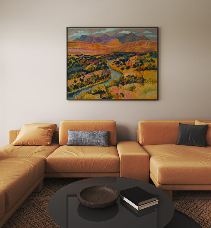 Vibrant RIVER PRINT, LANDSCAPE PAINTINGS add tranquility to your space with serene nature scenes. Perfect decor choice!