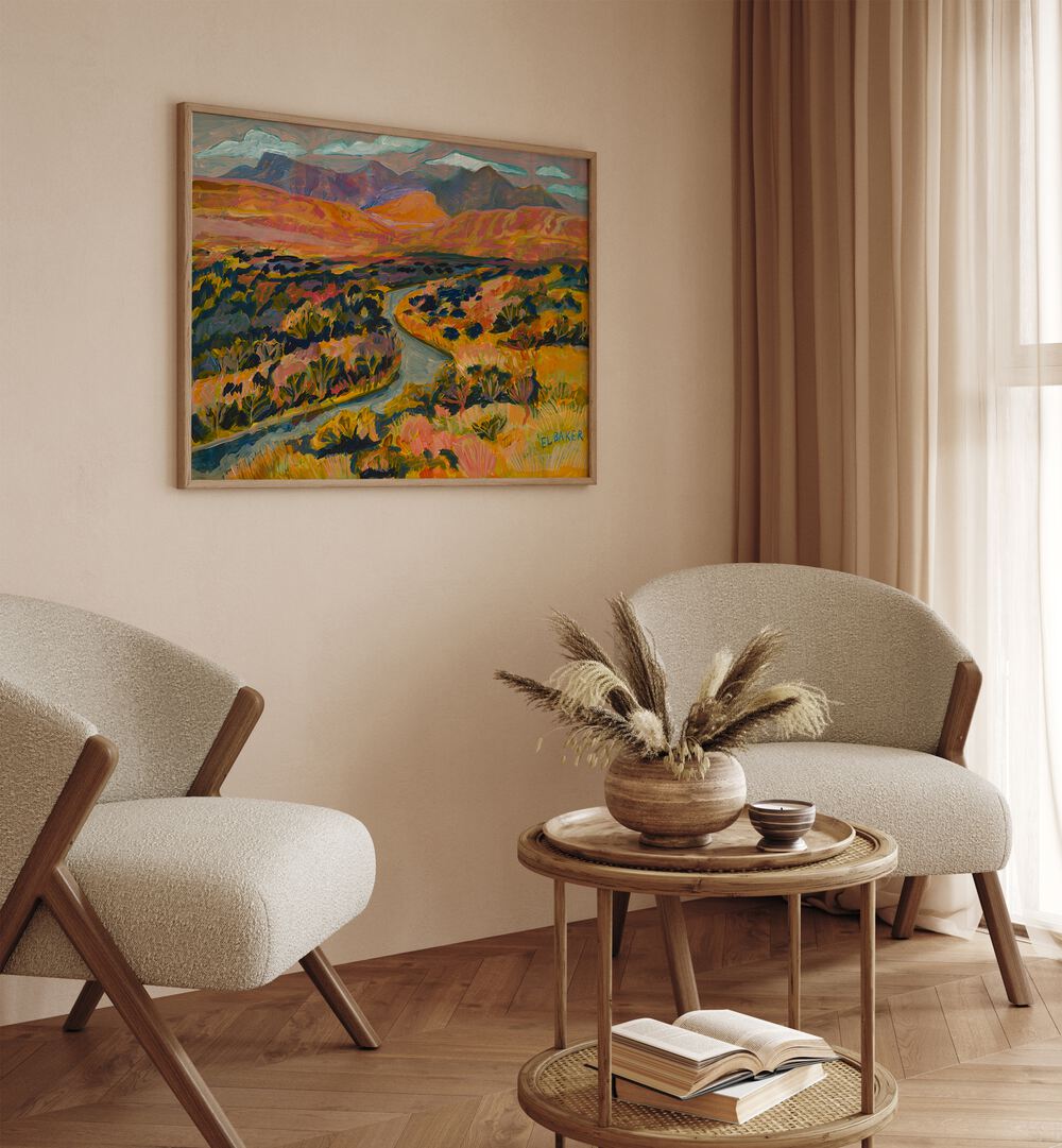 Transform your space with RIVER PRINT, LANDSCAPE PAINTINGS showcasing serene nature beauty and tranquility.