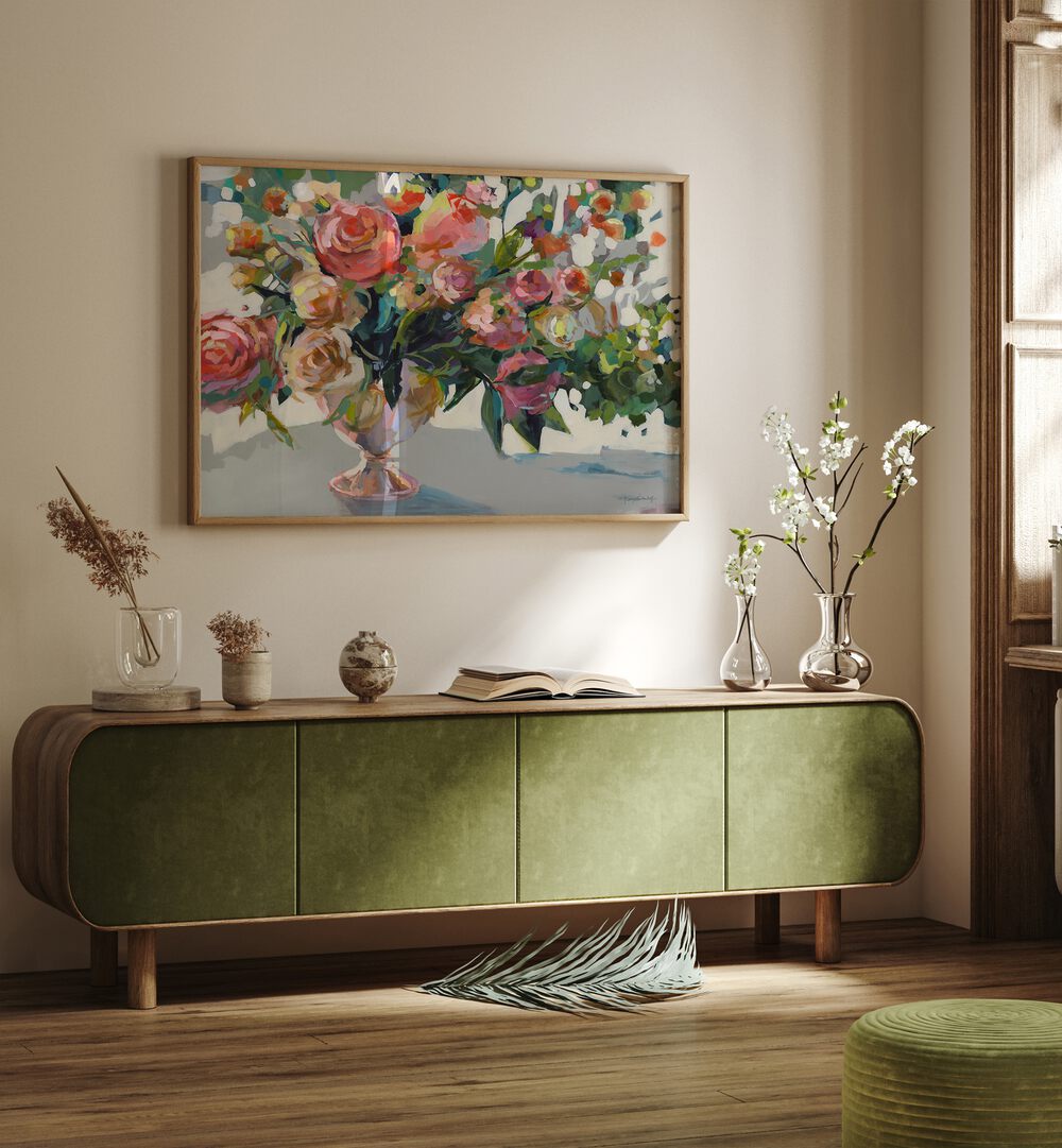Brighten your decor with stunning ROSES, FLORAL FLOWER PAINTINGS, featuring vibrant brushstrokes and delicate designs.