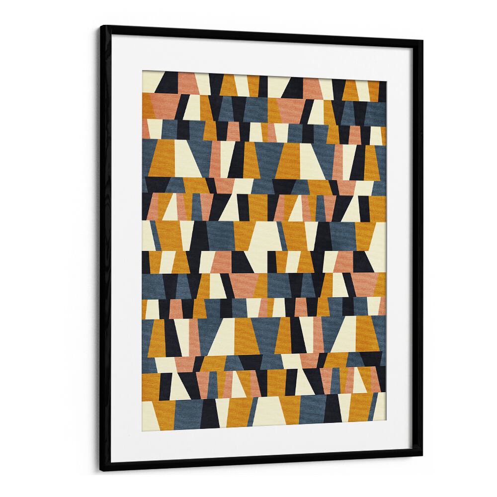 Colorful abstract design featuring RAINBOW BLUE MUSTARD XIV, perfect for enhancing any art collection by Ana Rut Bre.