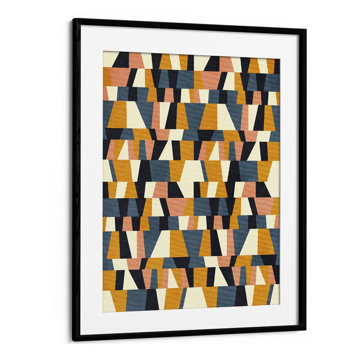 Colorful abstract design featuring RAINBOW BLUE MUSTARD XIV, perfect for enhancing any art collection by Ana Rut Bre.