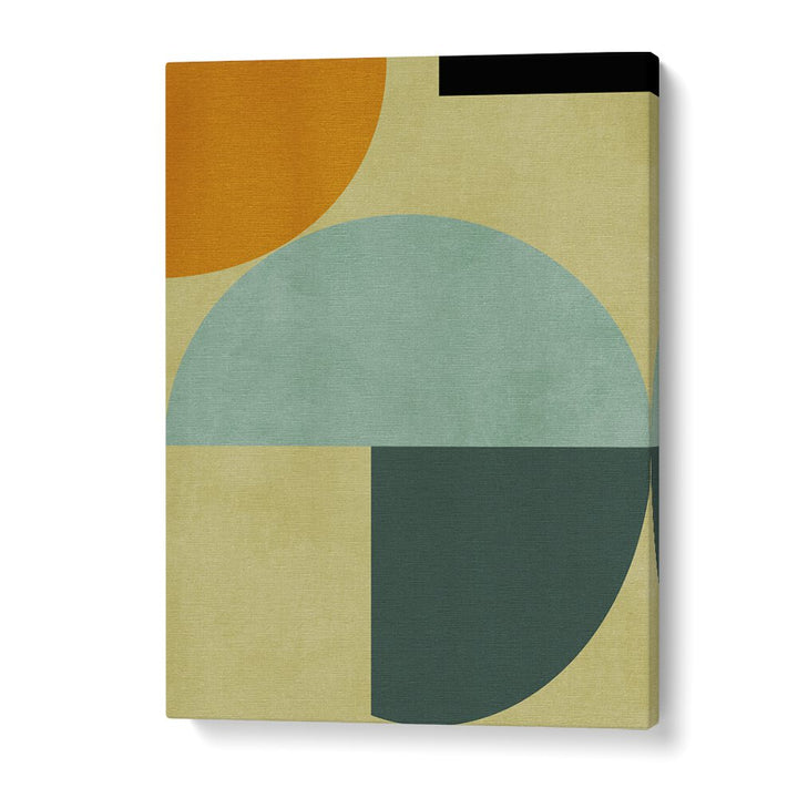 Colorful geometric forms in RAINBOW PLUS SHAPES III, ABSTRACT PAINTINGS by Ana Rut Bre elevate modern art aesthetics.