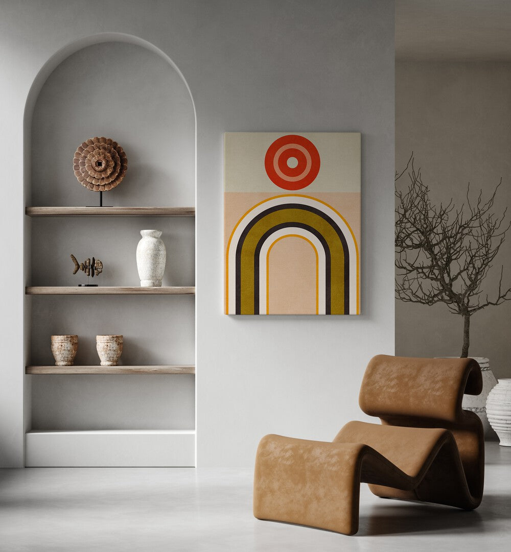 Vibrant RAINBOW SUNS IX, ABSTRACT PAINTINGS by Ana Rut Bre, perfect for enhancing your art collection.