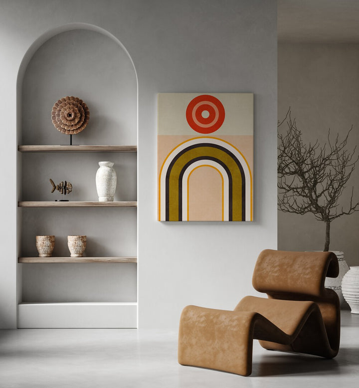 Vibrant RAINBOW SUNS IX, ABSTRACT PAINTINGS by Ana Rut Bre, perfect for enhancing your art collection.