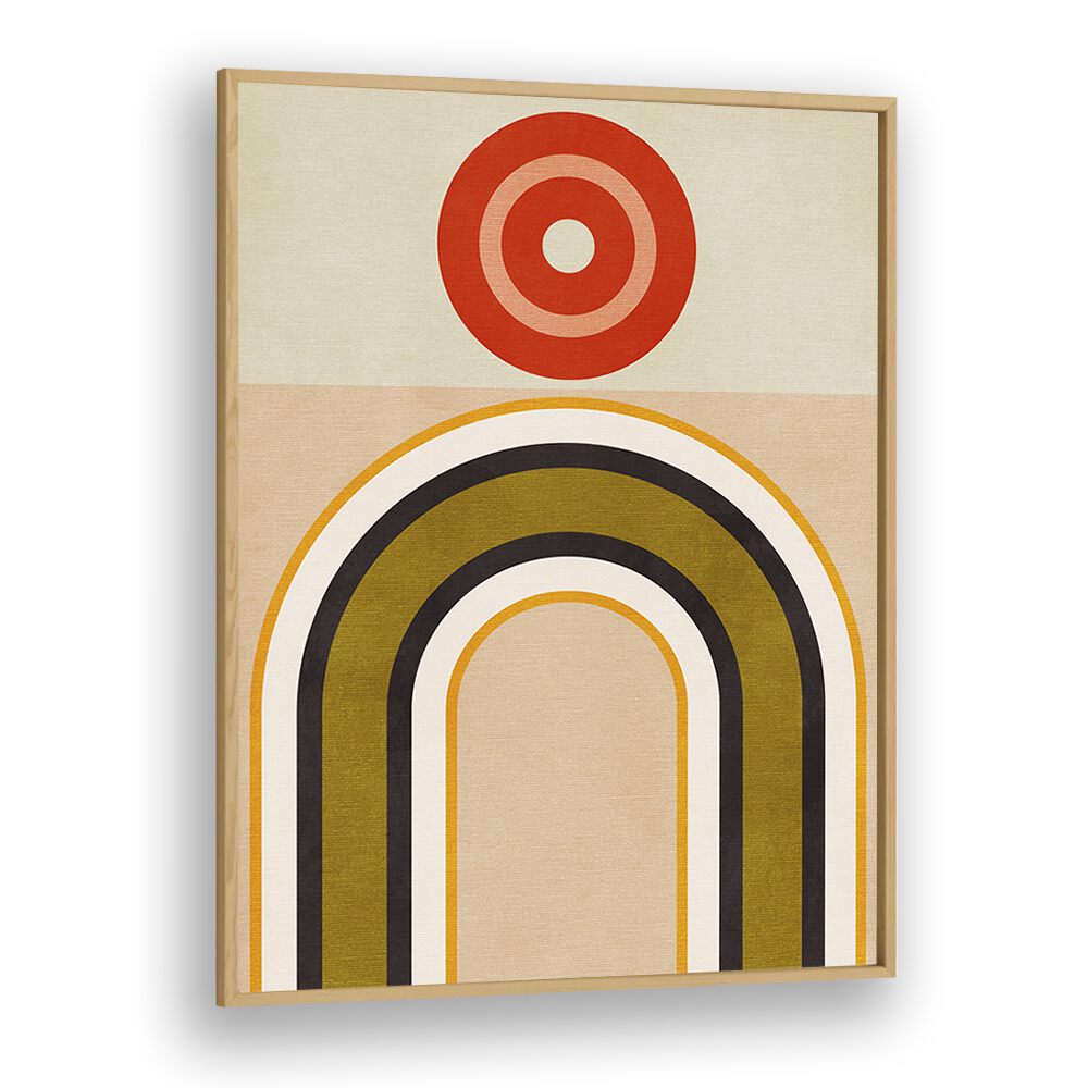 Vibrant RAINBOW SUNS IX, ABSTRACT PAINTINGS by Ana Rut Bre, perfect for enhancing any art collection.