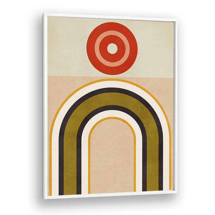 Vibrant RAINBOW SUNS IX, ABSTRACT PAINTINGS by Ana Rut Bre, perfect for modern art collections.