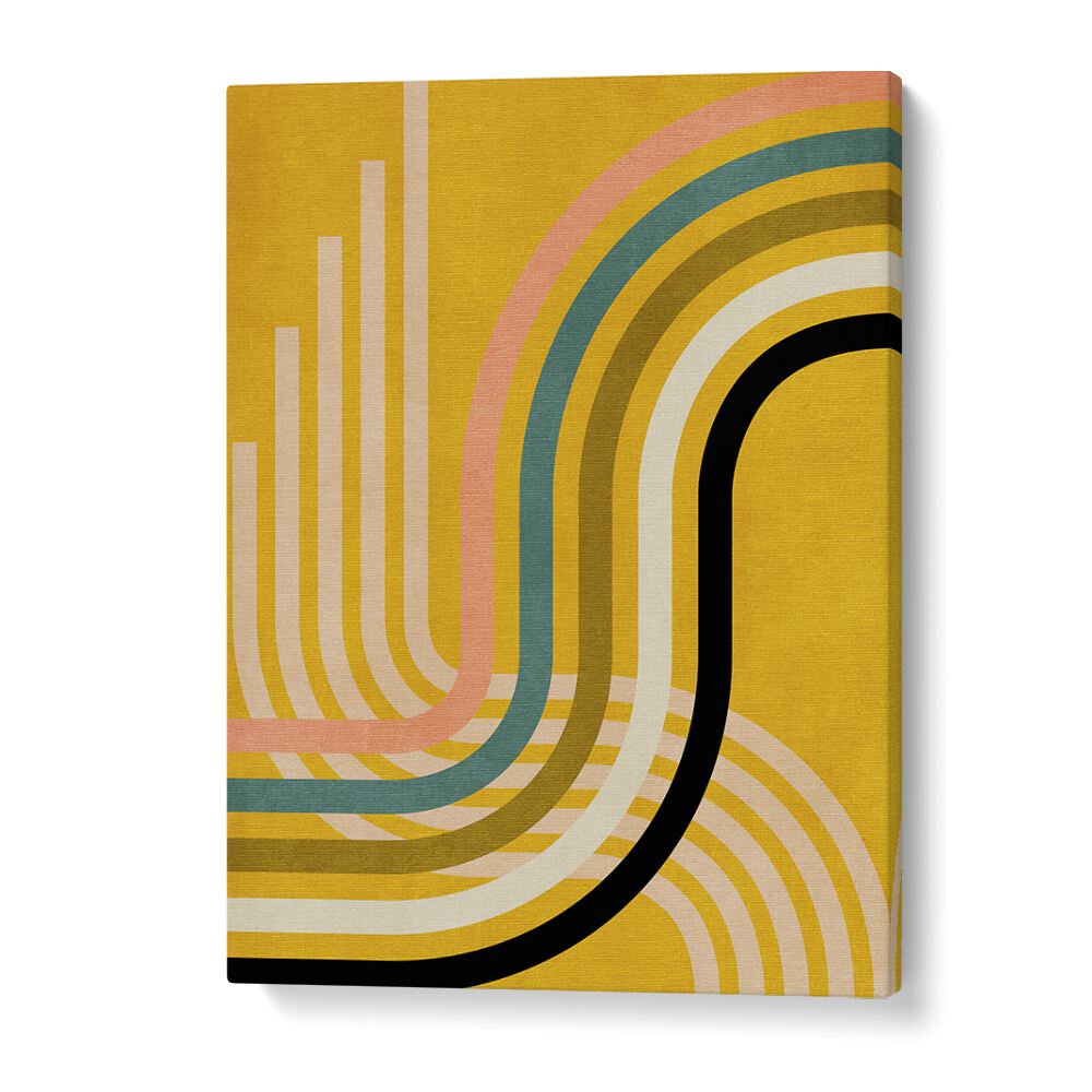 Colorful abstract design featuring RAINBOW SUNS IX, a vibrant piece perfect for modern wall art by Ana Rut Bre.