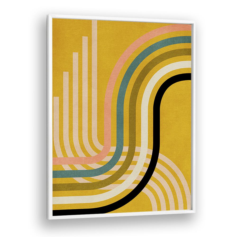 Colorful lines flow in RAINBOW SUNS IX, ABSTRACT PAINTINGS by Ana Rut Bre, perfect for elevating your space.