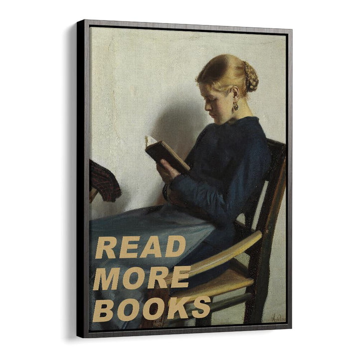 Transform your space with ALTERED ART PRINTS featuring "READ MORE BOOKS" by The Art Concept for inspiration.