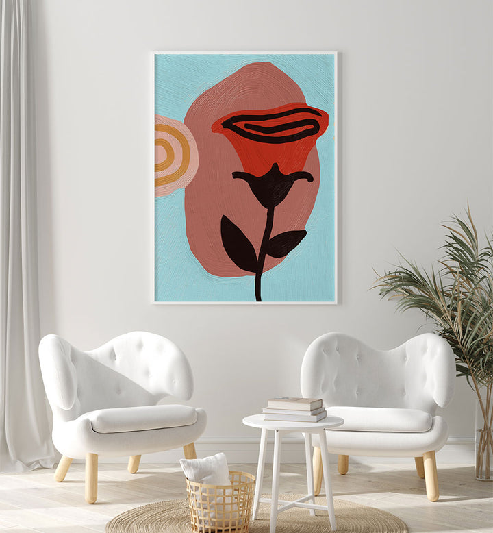 RED ROSE , FLORAL FLOWER PAINTINGS