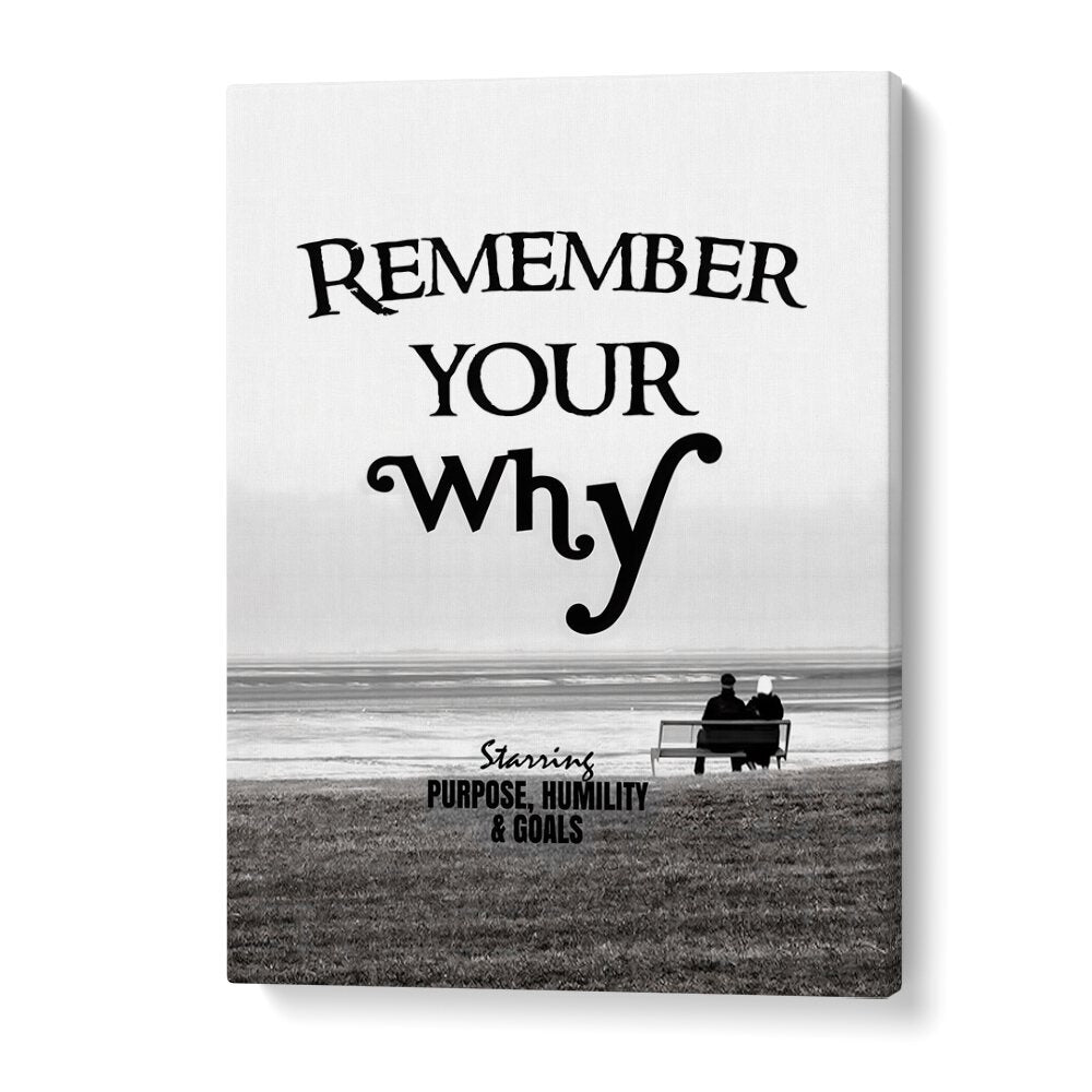Transform your space with REMEMBER YOUR WHY, QUOTES typography poster, inspiring purpose and motivation daily.