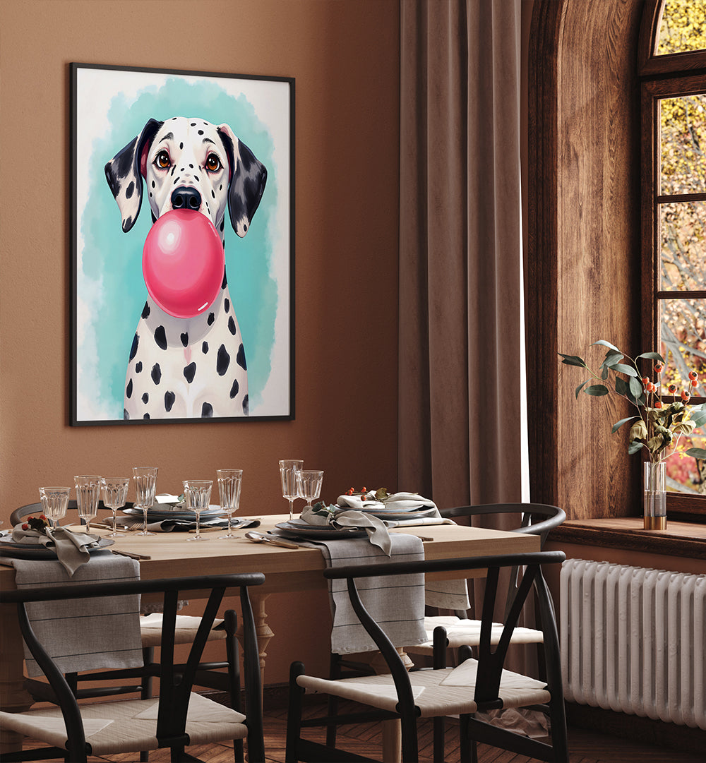 BUBBLE GUM DALMATIAN , WILDLIFE PAINTINGS