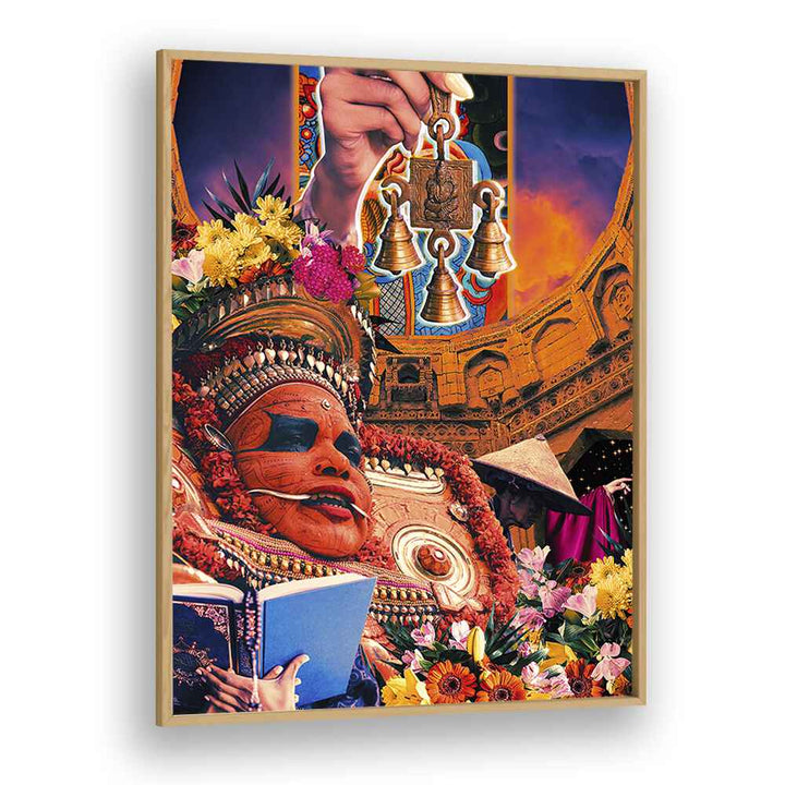 Transform your space with the CULTURE COLLAGE, INDIAN ART PAINTINGS by Cosmo Zach, blending elegance and creativity.